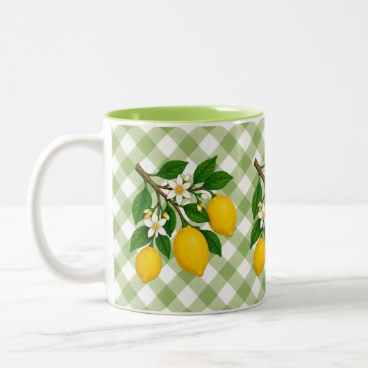 Menton Lemon Two-Tone Mug (Gauche)