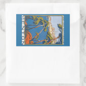 Menton Rechthoekige Sticker (Tas)