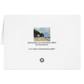 Menton Seen van Pet Martin door Claude Monet (Achterkant Horizontaal)
