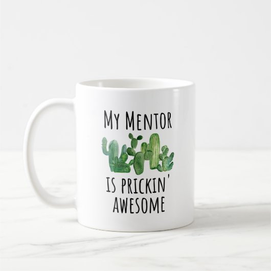 Mentor Enseignant Merci Cadeau Café Mug (Gauche)