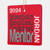 Mentor Extraordinaire CUSTOM Keramisch Ornament (Links)