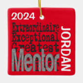 Mentor Extraordinaire CUSTOM Keramisch Ornament (Voorkant)