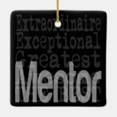Mentor Extraordinaire Keramisch Ornament (Achterkant)