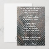 Mentor Hartelijk dank voor uw flatWenskaart (Voorkant / Achterkant)