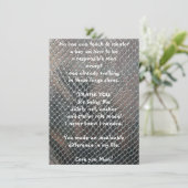 Mentor Hartelijk dank voor uw flatWenskaart (Staand voorkant)