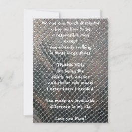 Mentor Hartelijk dank voor uw flatWenskaart