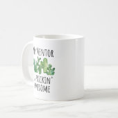 Mentor leraar Dank u Mok cadeau (Voorkant links)