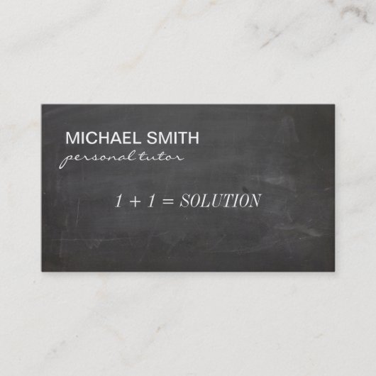 Mentor / opvoeder / consultant visitekaartje (Voorkant)