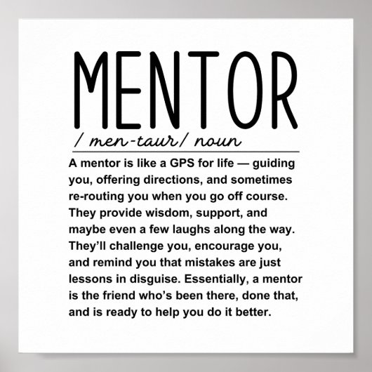 Mentor Poster (Voorkant)