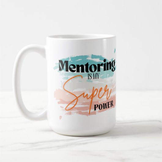 Mentorschap is mijn superkracht mok (Links)