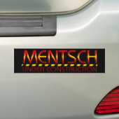 Mentsch Bumpersticker (Op auto)