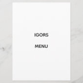 MENU (Dos)