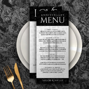 Menu 11ème anniversaire de Mariage en acier
