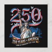 Menu 250 Ans Anniversaire Amérique 1776 2026 (Dos)