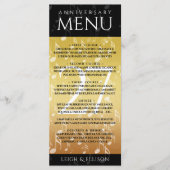 Menu 27e anniversaire du Mariage de musique (Devant)