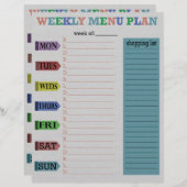 Menu 2 weken (Voorkant / Achterkant)