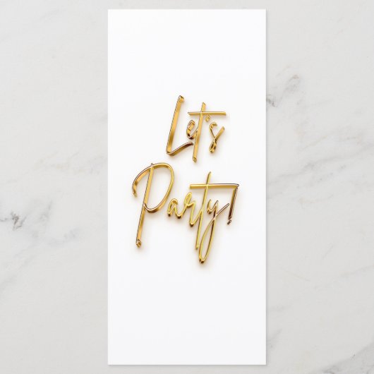 Menu - 3d Gold Tex Minimalistisch ontwerp (Achterkant)