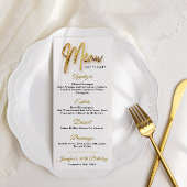 Menu - 3d Gold Tex Minimalistisch ontwerp