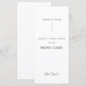 Menu 4x9 : Importez vos propres éléments (Devant / Derrière)