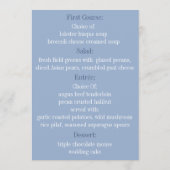 Menu 5x7 de vue de face de plage (Dos)