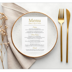 Menu 60 ans et Fabulux Anniversaire Or Blanc