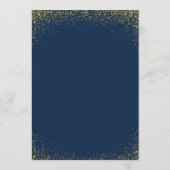 Menu 75th birthday Navy Gold Glitter (Dos)