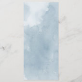 Menu à fleurs bleu Indigo (Dos)