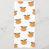 Menu A Little Cutie Orange Gender Neutral Citrus Modern (Dos)