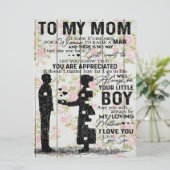 Menu À Ma Mère, Mère Cadeau Anniversaire, Lettre À Mama (Debout devant)