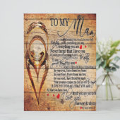 Menu À mon amour | Mon mari présent | Cadeau de devis m (Debout devant)