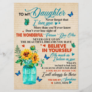 Menu À Mon Cadeau Fille, Amant Papillon, Cadeau Tournes