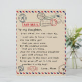 Menu À Mon Cadeau Fille, Lettre D'Amour Fille Et Maman (Debout devant)