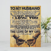 Menu À mon mari | Mon cadeau au mari | Lettre Pour Lui (Debout devant)