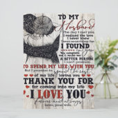 Menu À mon mari présent | Cadeau de devis mignons | (Debout devant)