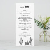 Menu à plat (Debout devant)