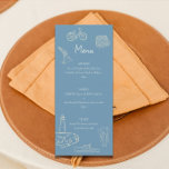 Menu à thème Cape Cod<br><div class="desc">Ajoutez une touche de sophistication sportive à votre événement spécial grâce à notre Menu Thème Golf. Parfait pour les mariages, les fêtes ou les dîners sur le thème du golf, ce menu présente d'élégantes illustrations aquarelles de clubs de golf et de greens, apportant le charme du fairway à votre expérience...</div>