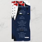 Menu Aangepaste blauwe en witte homepage (Voorkant / Achterkant)