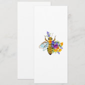 Menu Abeille à fleurs avec plantes sauvages (Devant / Derrière)