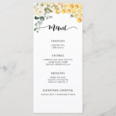 Menu Abeille d'aquarelle (Devant)