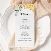 Menu Abeille d'aquarelle