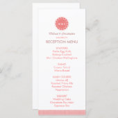 Menu abstracte ventilatorbruiloft / Programma (Voorkant / Achterkant)