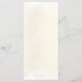 Menu Abstrait minimaliste Mariage feuille (Dos)