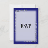 Menu Accent Bleu Choix RSVP (Dos)