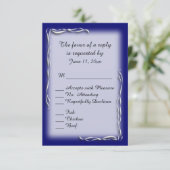 Menu Accent Bleu Choix RSVP (Debout devant)