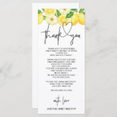 Menu Accueil Mariage Table Merci Cadre (Devant / Derrière)