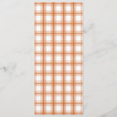 Menu Action de grâce de citrouille (Dos)