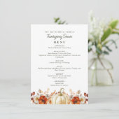 menu action de grâce de la récolte de chute d'aqua (Debout devant)