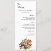 Menu Adventure Forest Camper Anniversaire (Devant)