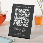 Menu Affaires Tout Code QR Scan Présentoir Panneau (In SItu)