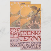 Menu Affiche de Zdenka Cerny par Alphonse Mucha (Devant / Derrière)